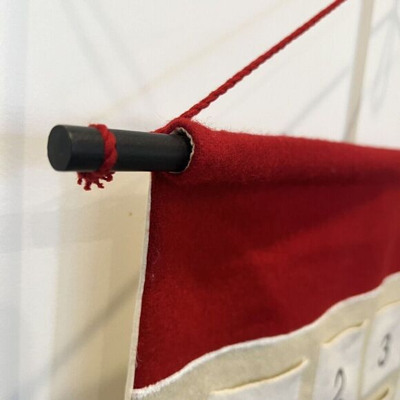 Crate & Barrel 2022 Wool Christmas Advent Calendar Polar Bear Fox Reindeer 33”x2 - Picture 7 of 11